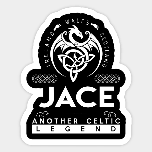 Jace Name T Shirt - Another Celtic Legend Jace Dragon Gift Item Sticker by harpermargy8920